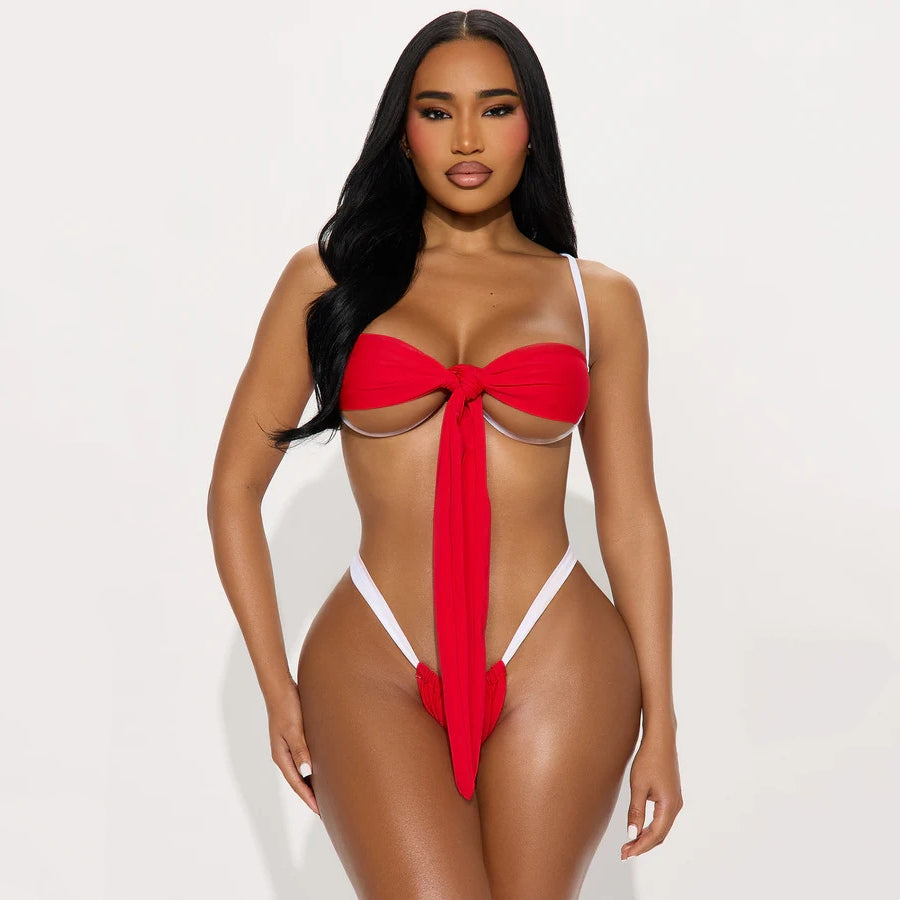Strappy Cutout Bikini Set