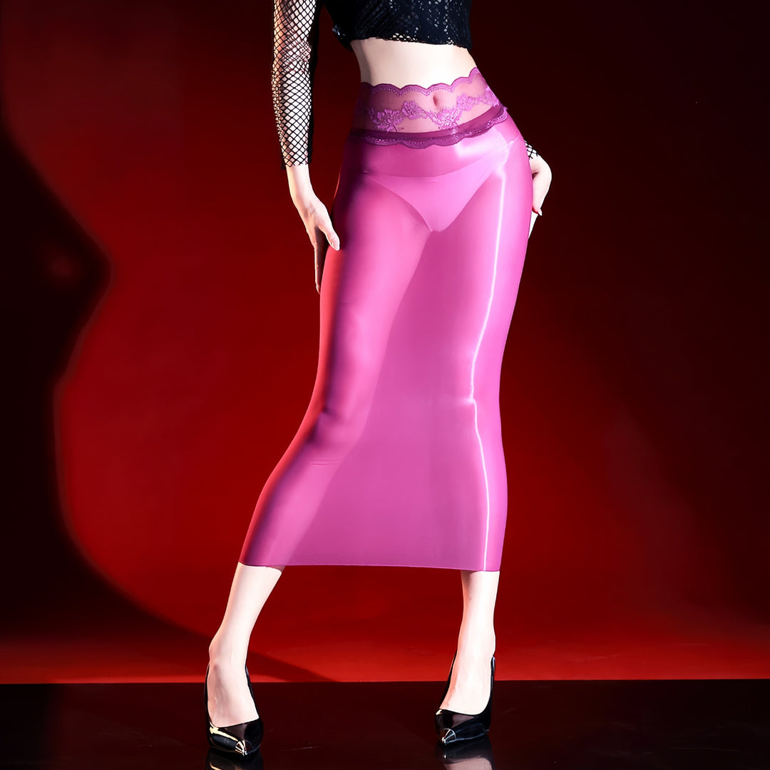 Liquid Shadow Sheer Maxi Skirt