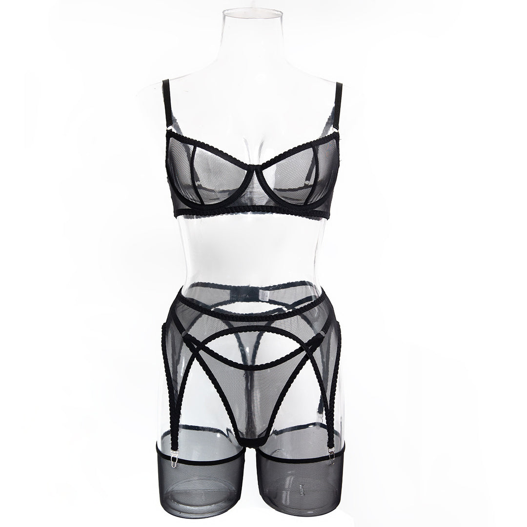 Sculpted Mesh Desire Lingerie Set