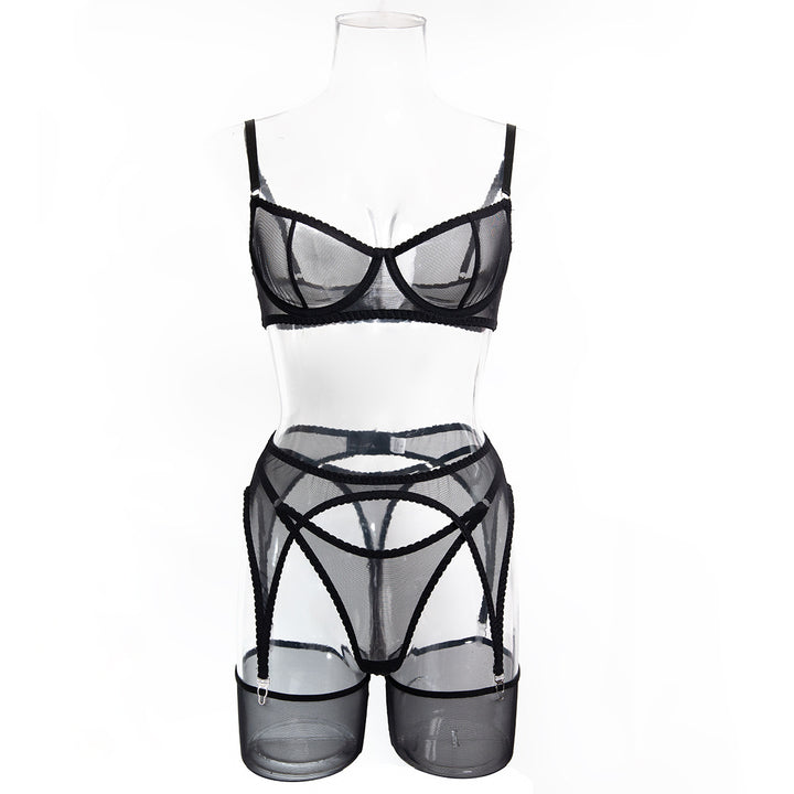 Sculpted Mesh Desire Lingerie Set