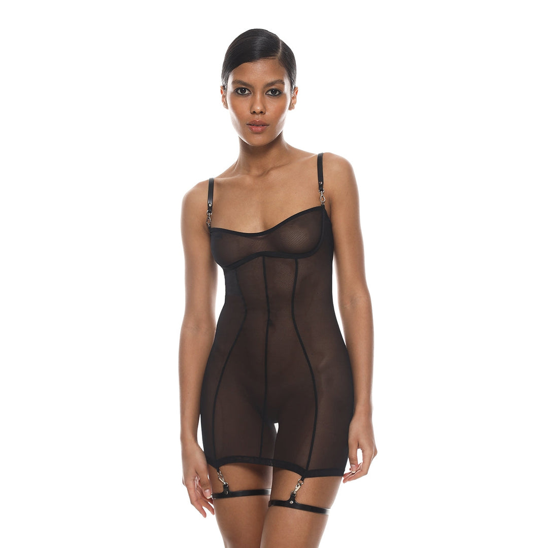 Shadow Mesh Dress Set