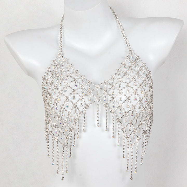 Pinkfoxs™ Diamond Fringe Rhinestone Bra