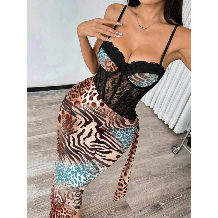 Lace Corset Maxi Dress