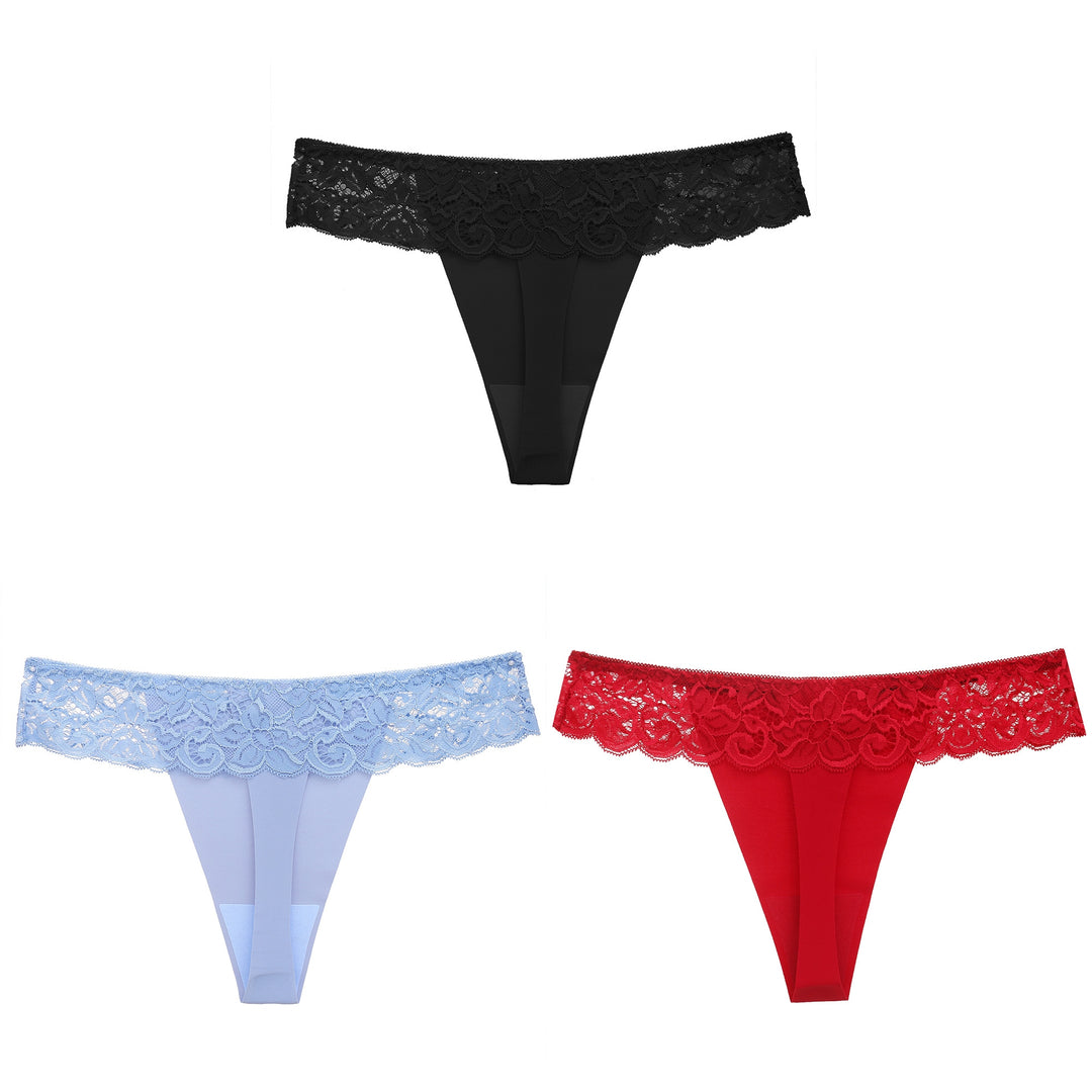 Delicate Lace Seamless Thong