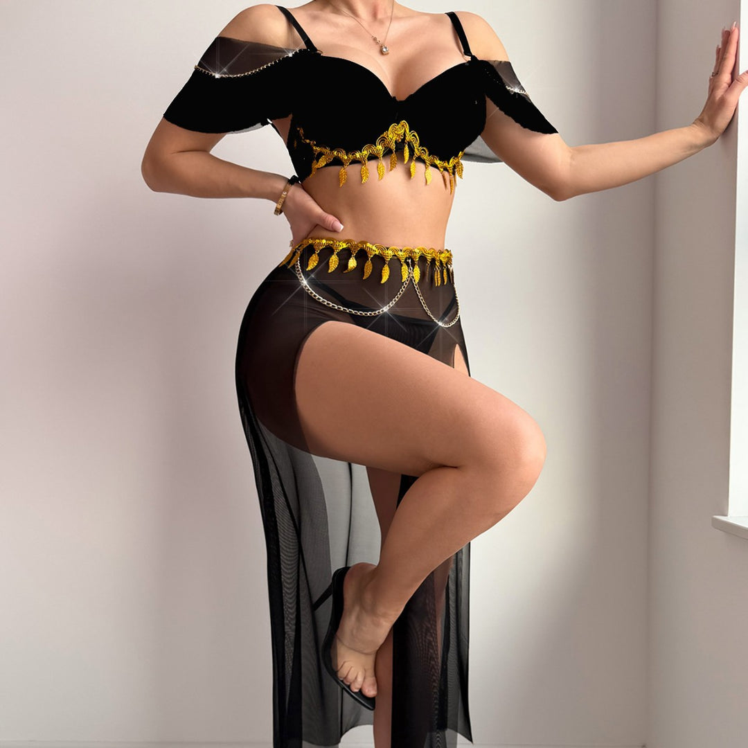 Exotic Dance Skirt Lingerie Set