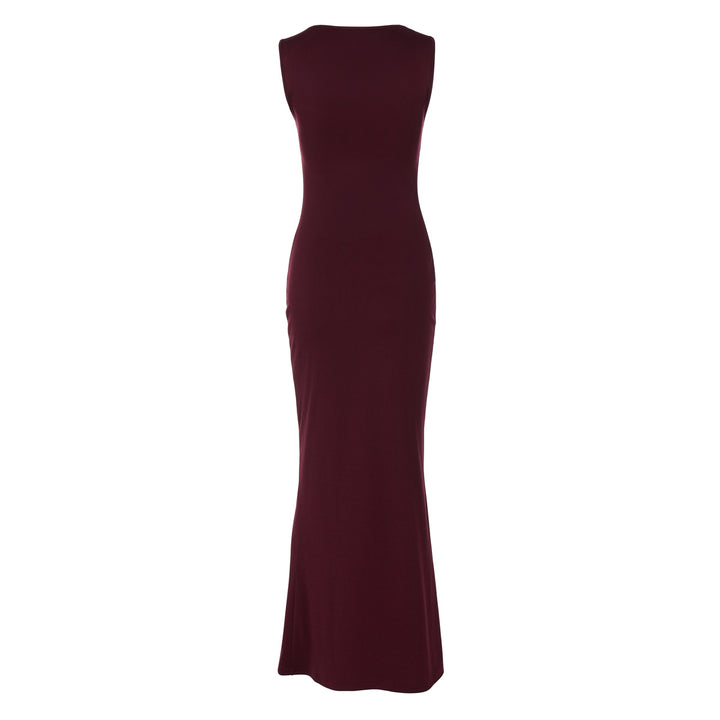 Square Neck Bodycon Maxi Dress