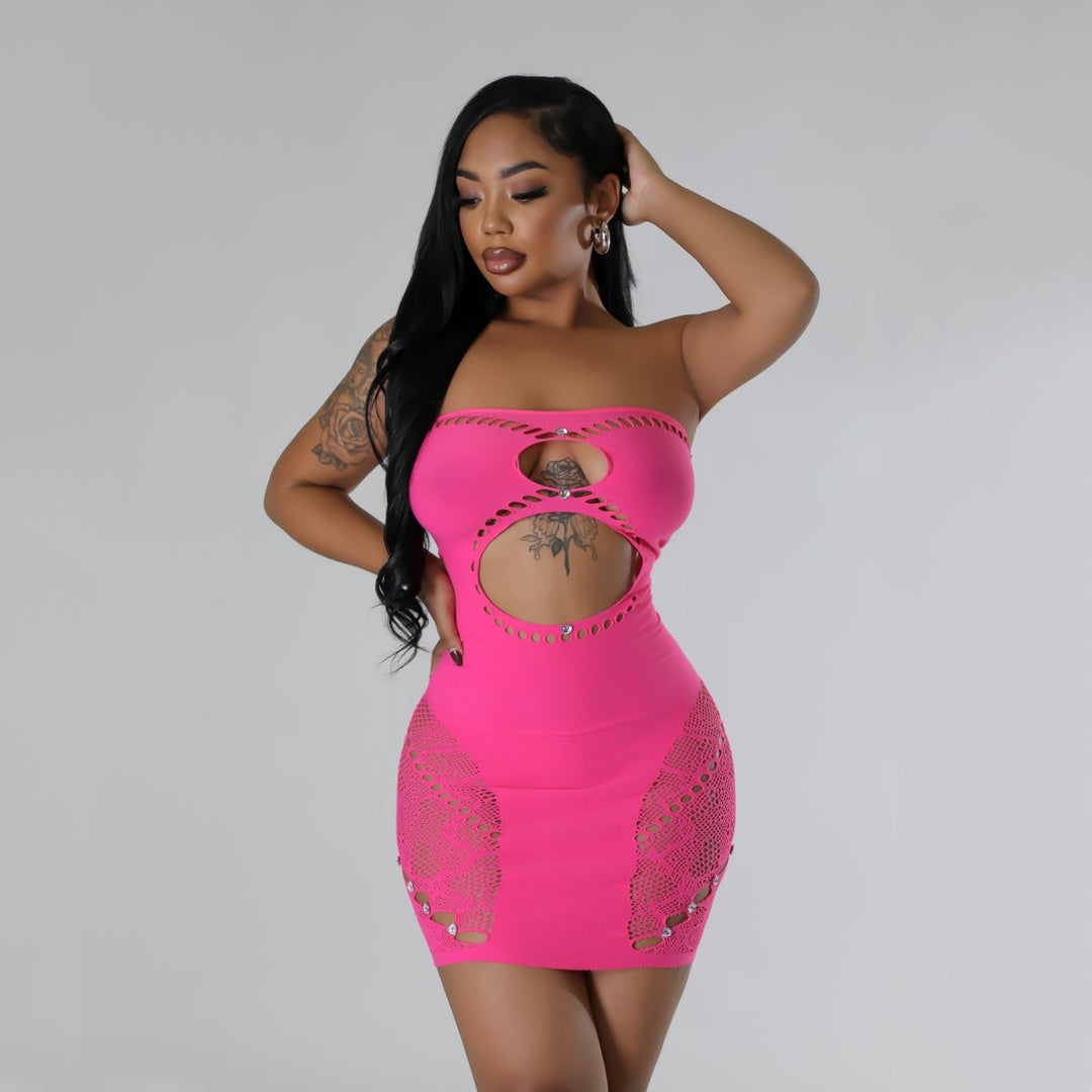 Allure Cutout Bandeau Dress Set