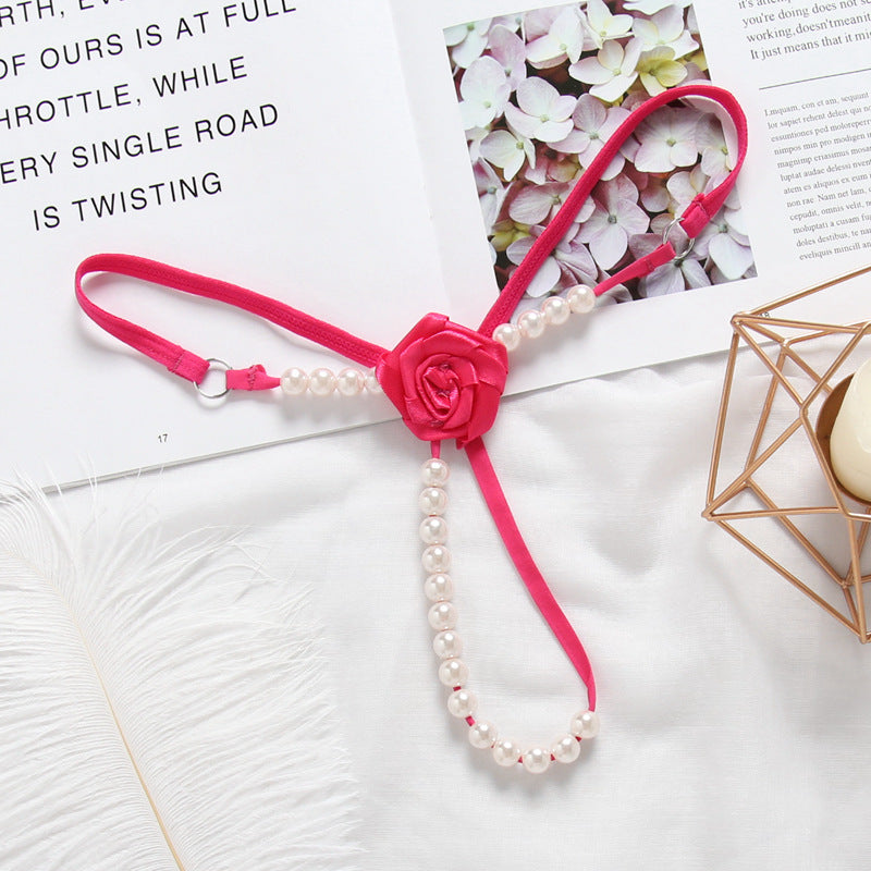 Rose Pearl Thong