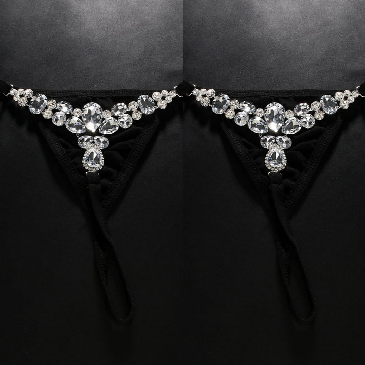 Rhinestone Crystal Thong
