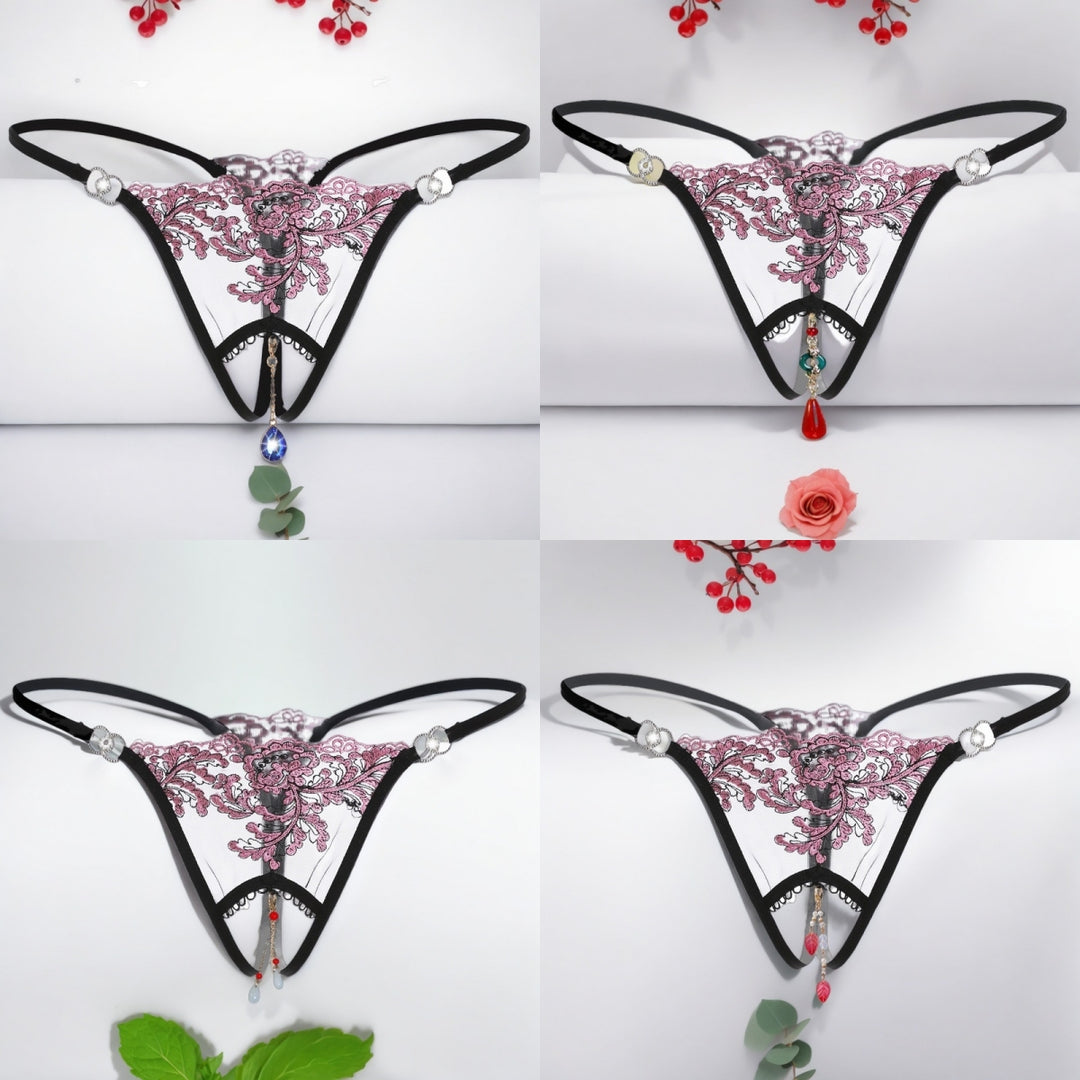 Open Crotch Pendant Thong