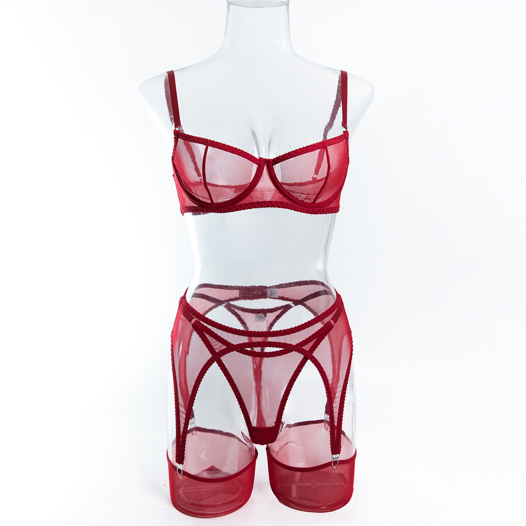 Sculpted Mesh Desire Lingerie Set