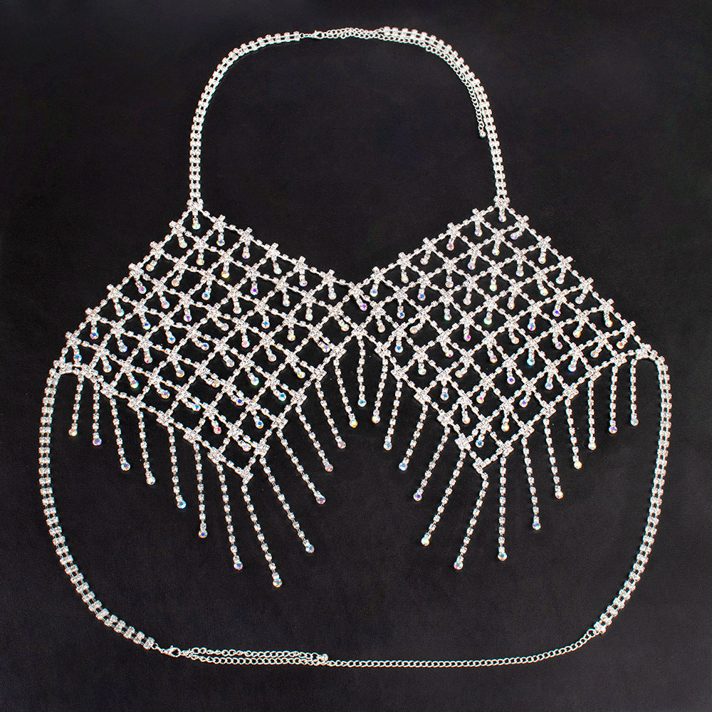Pinkfoxs™ Diamond Fringe Rhinestone Bra
