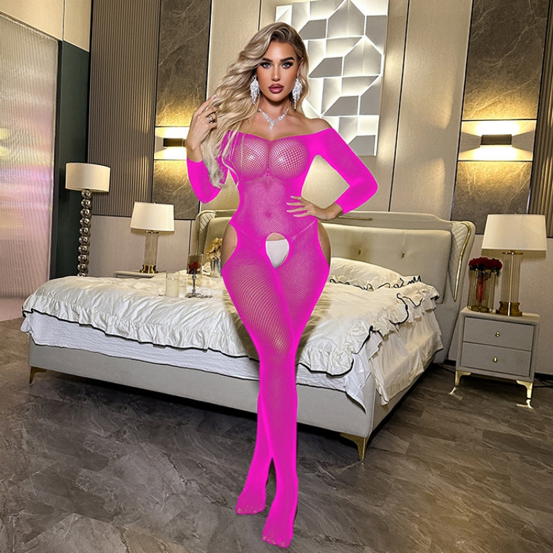 Four Way Exposure Mesh Jumpsuit