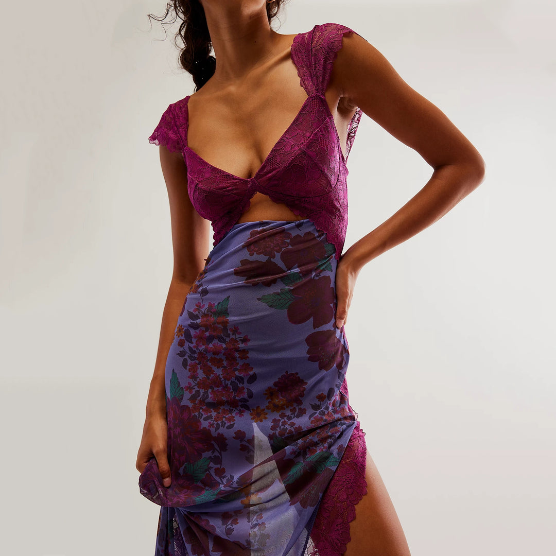 Eclipse Lace Fusion Maxi Dress