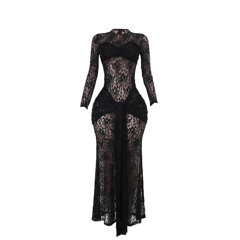 Sheer Lace Bodycon Dress