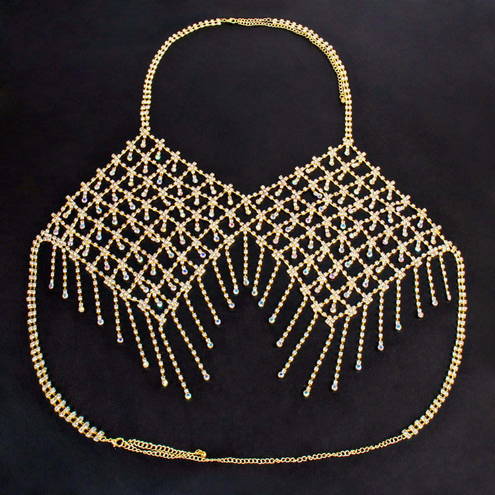 Pinkfoxs™ Diamond Fringe Rhinestone Bra