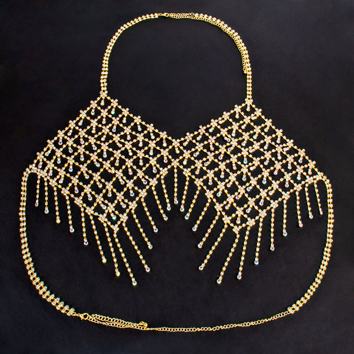 Pinkfoxs™ Diamond Fringe Rhinestone Bra