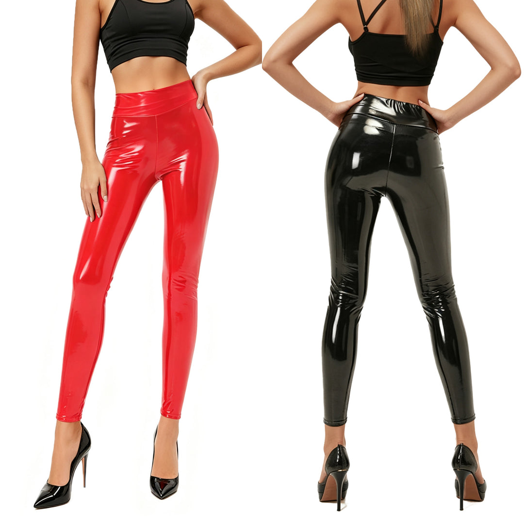High Waist Glossy Leggings