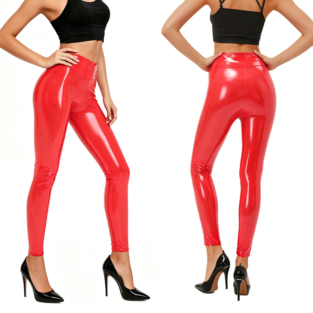 High Waist Glossy Leggings