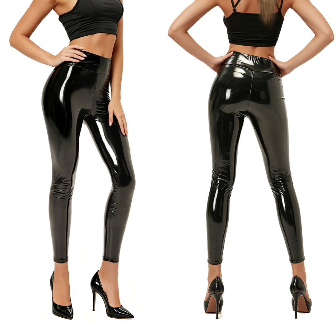 High Waist Glossy Leggings
