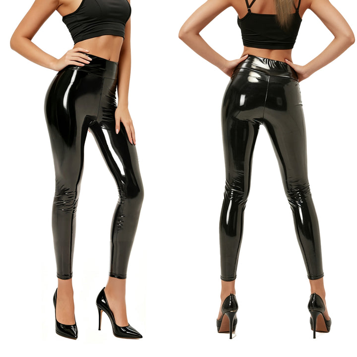 High Waist Glossy Leggings