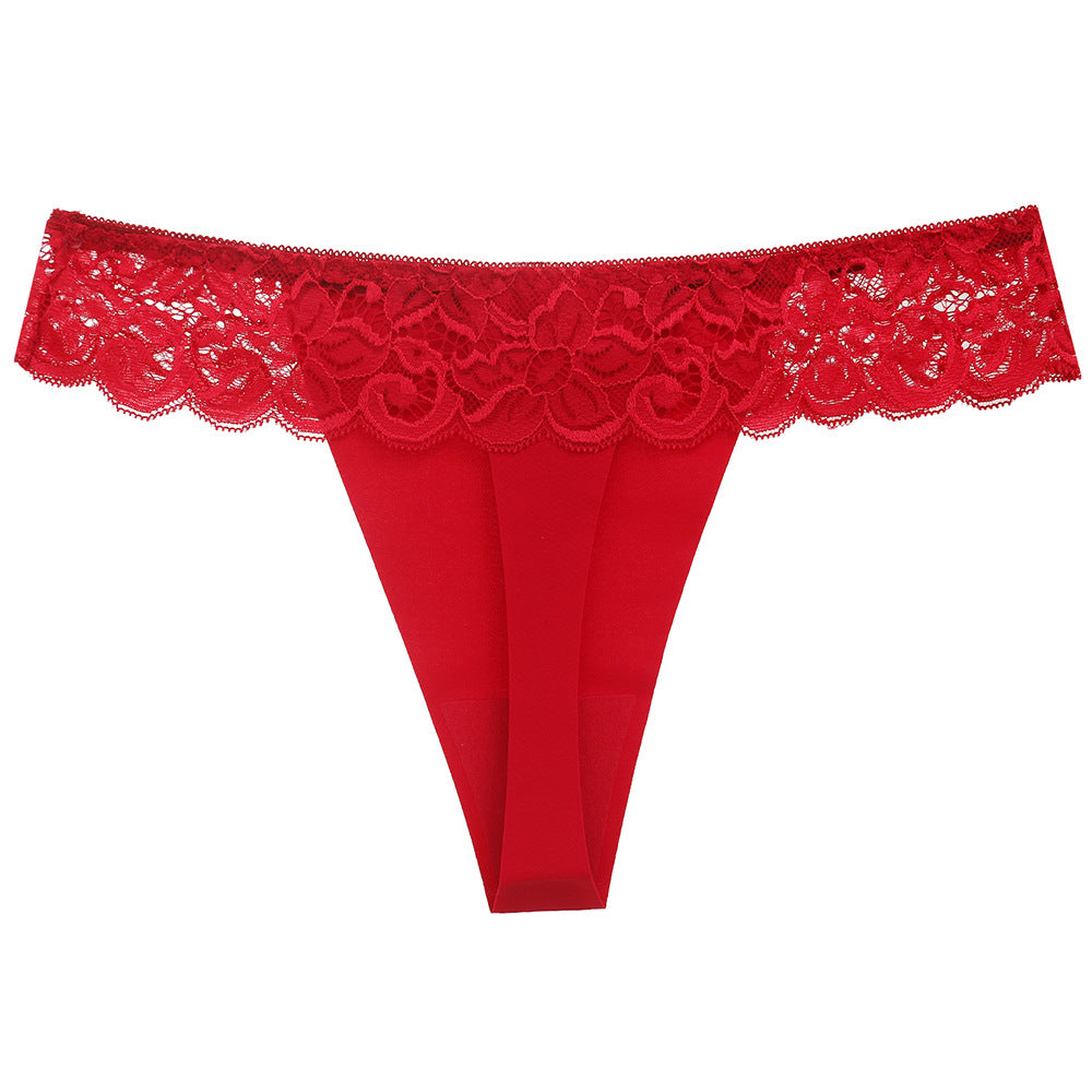 Delicate Lace Seamless Thong