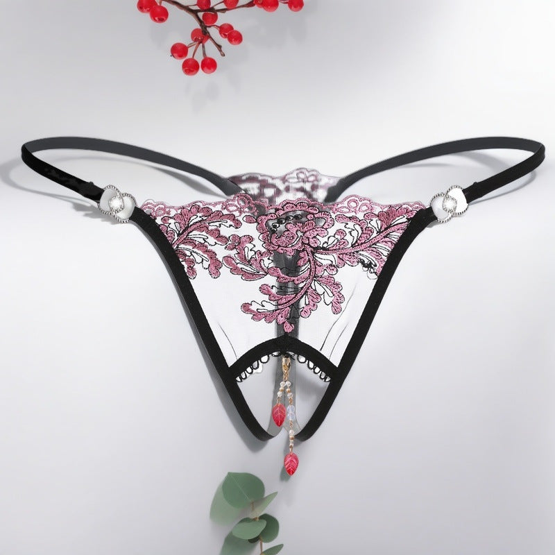 Open Crotch Pendant Thong