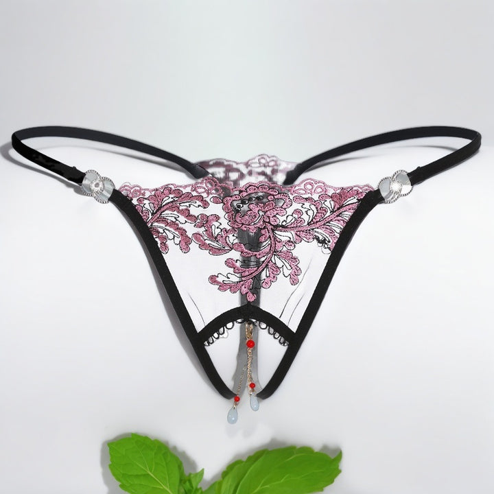 Open Crotch Pendant Thong