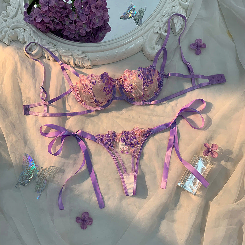 Lace Push Up Bra Set