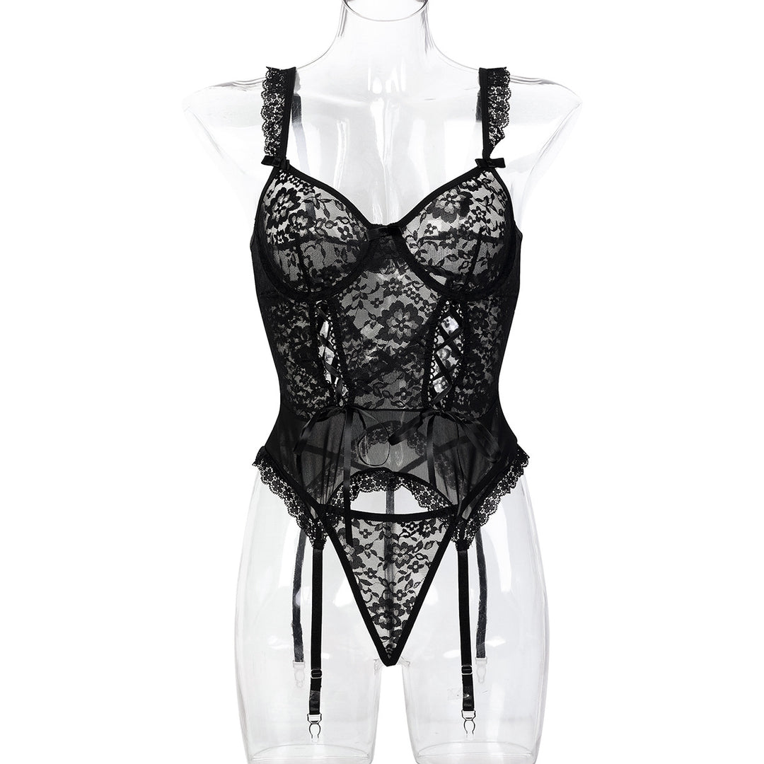 Lace Sculpting Garter Lingerie Set