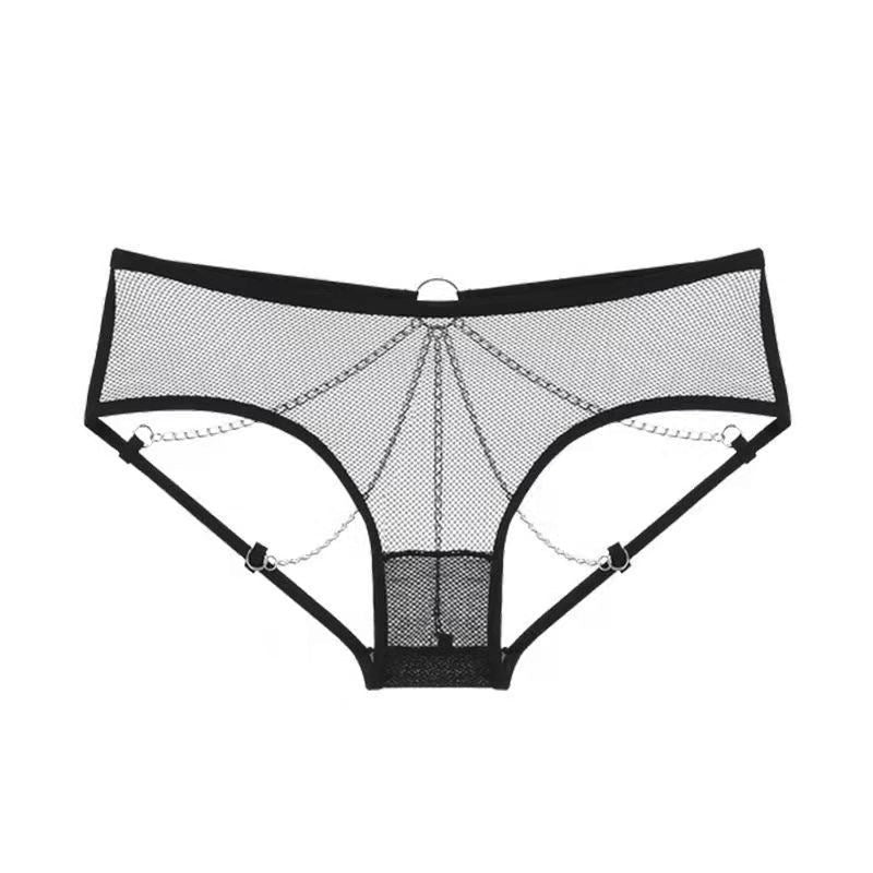 Crotchless Chain Fishnet Panties