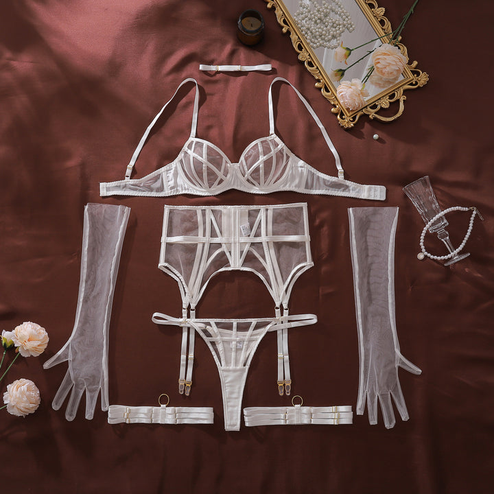 Sheer Mesh Shaping Lingerie Set