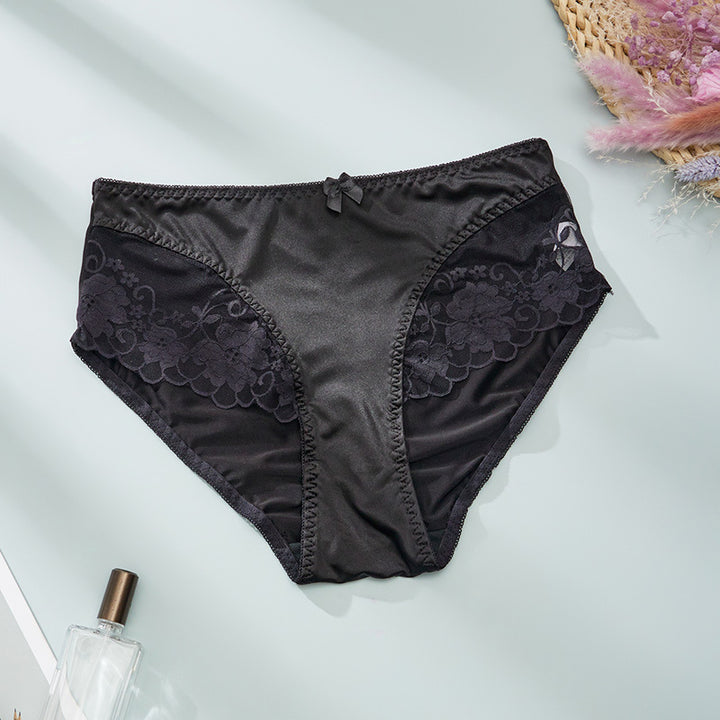 Satin Elegance Lace Panties