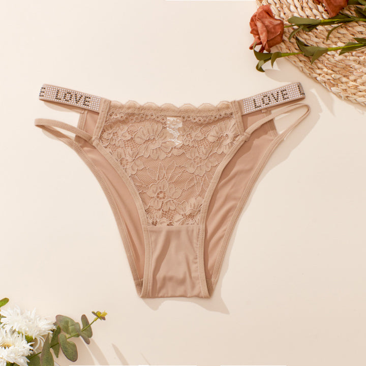 Diamond Lace Ice Silk Thong