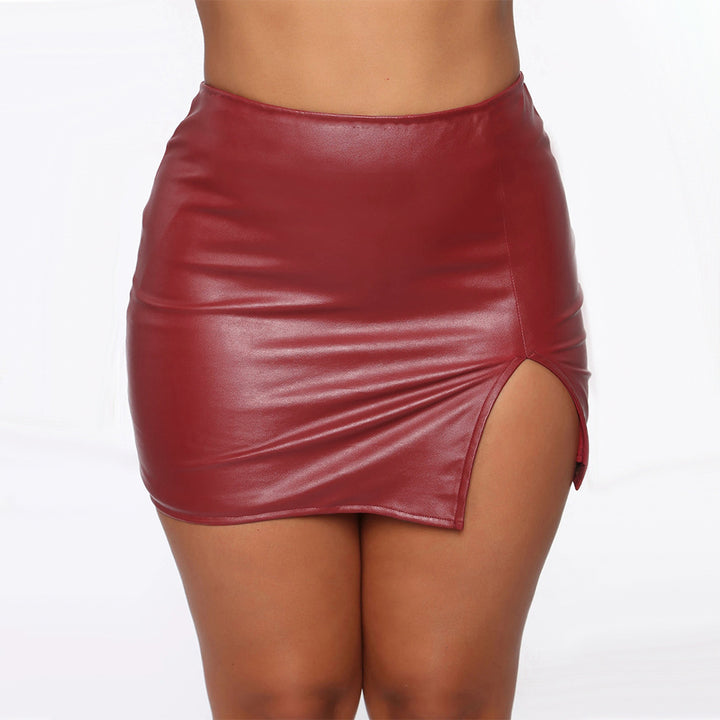 PU Leather Mini Skirt