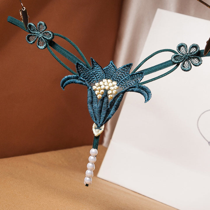 Pearl Flower Thong