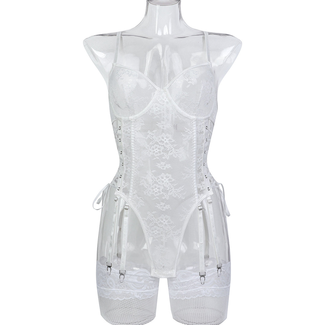 Whisper Lace Ribbon Bodysuit