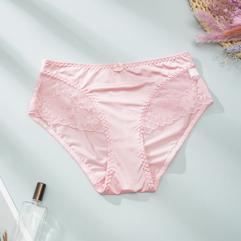 Satin Elegance Lace Panties