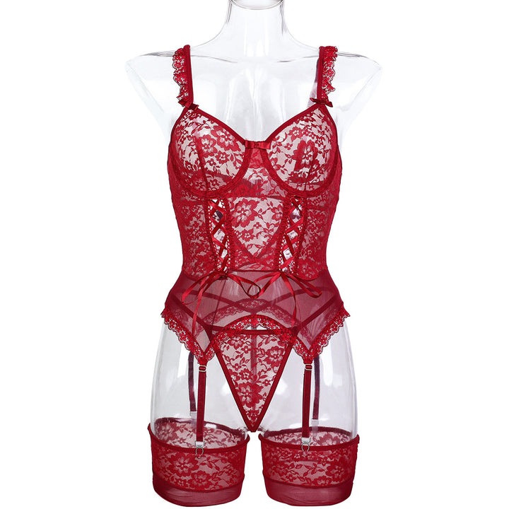 Lace Sculpting Garter Lingerie Set