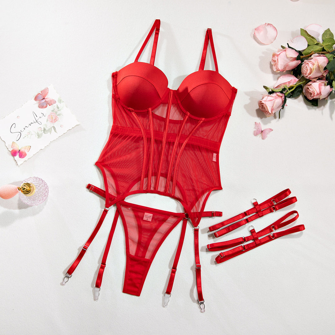 Sheer Sculpting Desire Lingerie Set