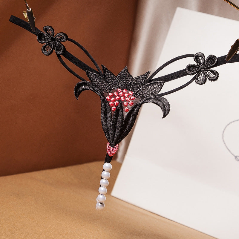 Pearl Flower Thong
