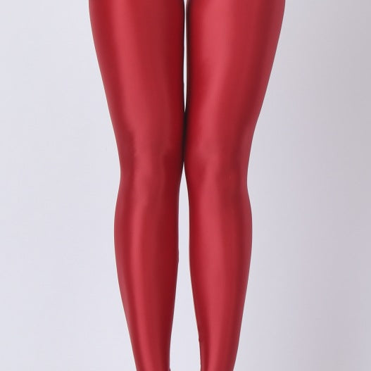 Glossy Shine High Waist Leggings