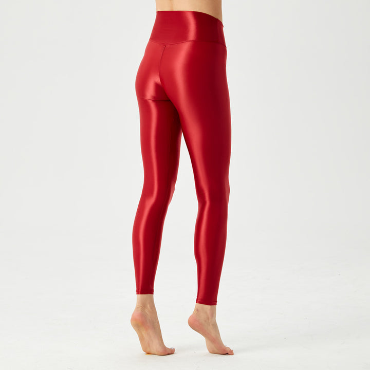 Shiny High-Waist Glossy Leggings