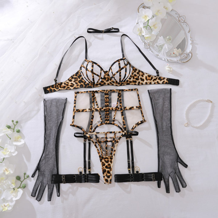 Sheer Mesh Shaping Lingerie Set