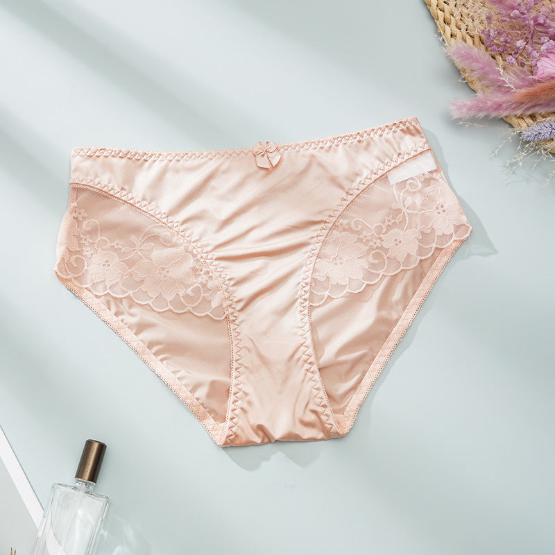 Satin Elegance Lace Panties