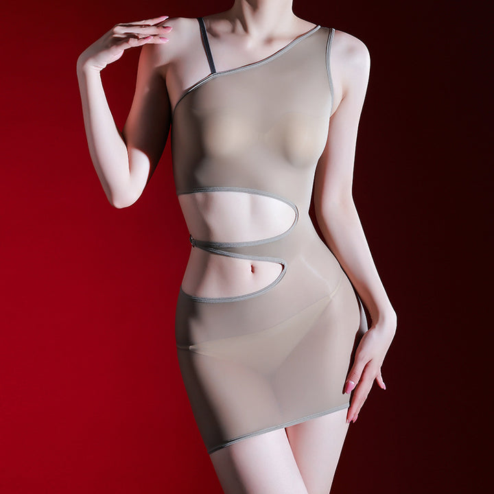 Liquid Desire Glossy Mini Dress