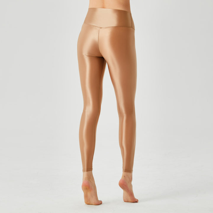 Shiny High-Waist Glossy Leggings