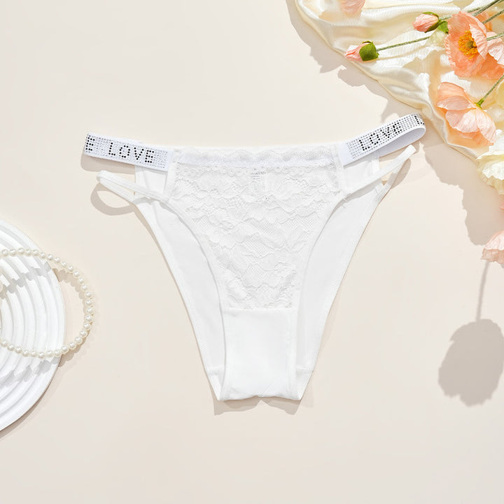 Diamond Lace Ice Silk Thong