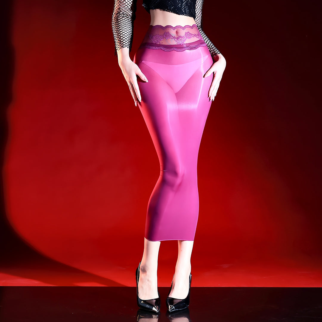 Liquid Shadow Sheer Maxi Skirt