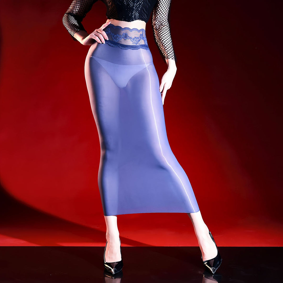 Liquid Shadow Sheer Maxi Skirt